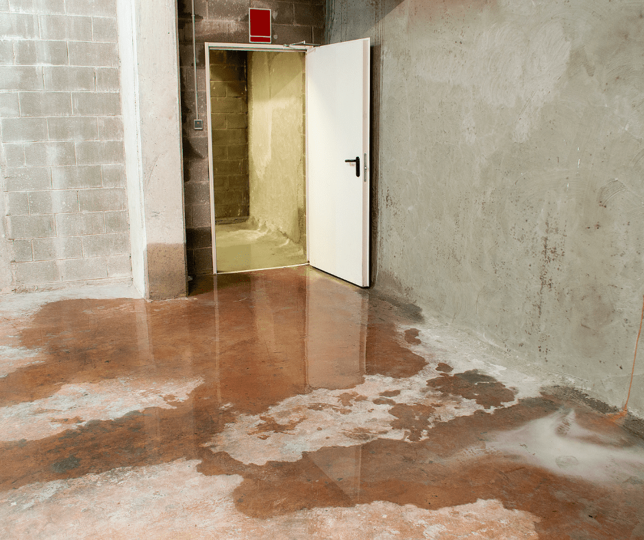 Flooded basement