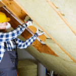 A mold removal expert inspecting an attic Mold in the Attic